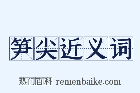 笋尖近义词是什么意思的图片